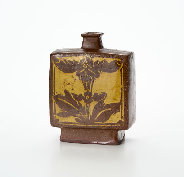 河井 寛次郎, 象嵌手花文扁壷, 昭和11(1936)年頃