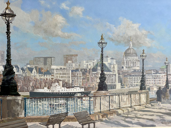 Rod Lomas, St Pauls from across the river , 1985