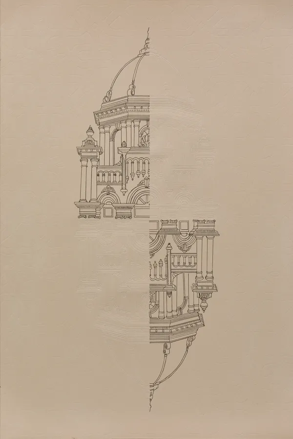 'Which Face Wants To Take', Pencil Drawing And Engraving On Archival Paper, 18 x 12 in, 2025