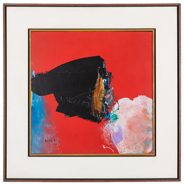 Manabu Mabe Sem título, 1983 Óleo sobre tela 51 x 51 cm