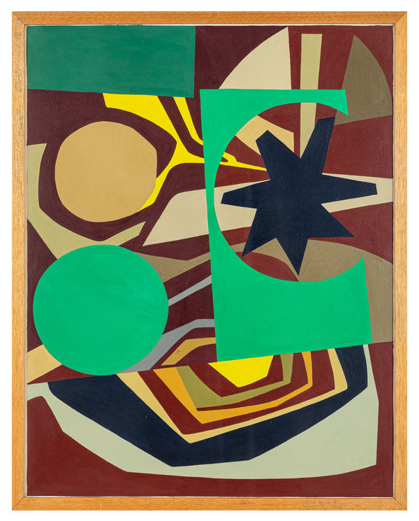 Norberto Nicola Composição, S.D. Guache sobre papel 57 x 72 cm