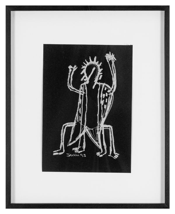 Siron Franco Sem título, 1993 Giz de cera sobre cartão 36 x 25 cm