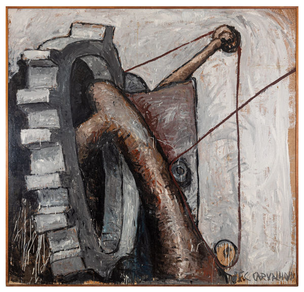 Carlito Carvalhosa Sem título, 1985 Óleo sobre papel colado em madeira 200 x 230 cm