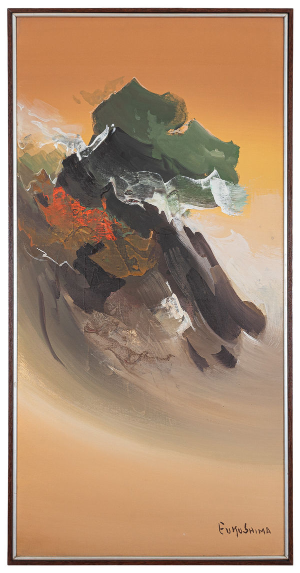 Tikashi Fukushima Briza, 1987 Óleo sobre tela 100 x 50 cm