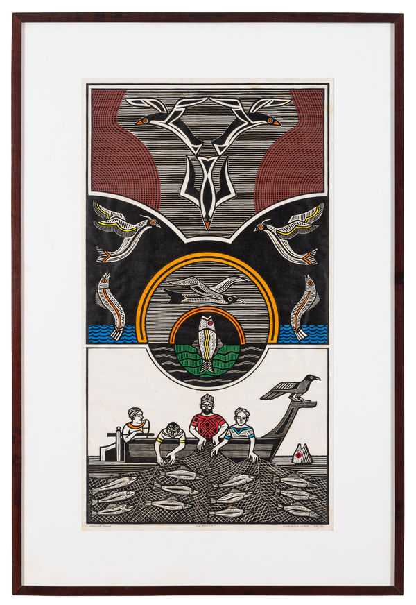 Gilvan Samico A Pesca, 2007 Xilogravura sobre papel 96 x 54 cm