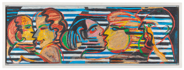 Rubens Gerchman Movie/move/sequences, S.D. Acrílica sobre tela 40 x 120 cm