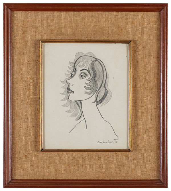 Emiliano Di Cavalcanti Figura feminina, S.D. Grafite sobre papel 26 x 21 cm