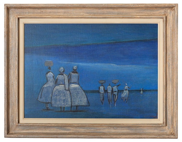 Hector Carybé Presente de Yemanjá, 1986 Óleo sobre tela 50 x 70 cm