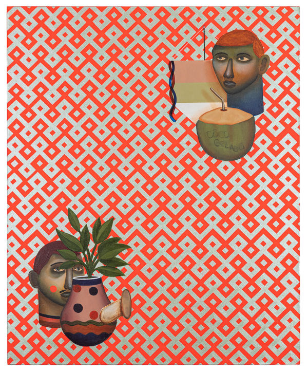 Raphael Fimok Sem título, 2021 Acrílica sobre tela 110 x 90 cm