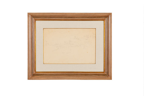 Alberto da Veiga Guignard Paisagem, 1958 Grafite sobre papel 33 x 49 cm