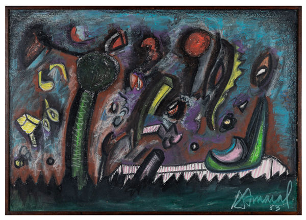 Antonio Henrique Amaral Paisagem, 1983 Pastel oleoso sobre papel 70 x 100 cm