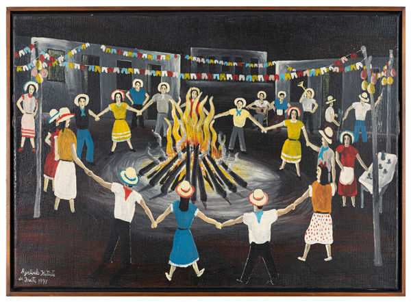 Agostinho Batista de Freitas Festa de São João, 1971 Óleo sobre tela 50 x 70 cm