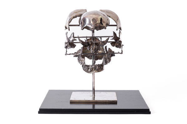Damien Hirst Skull Exploded. The dream is dead., 2007 Prata de lei 37 x 23 x 29 cm