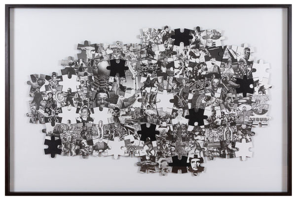 Regina silveira To be continued… (Latin America Puzzle), 2001 Técnica mista sobre papel 95 x 154 cm