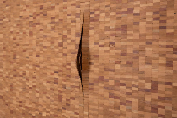 José Bento Sem título, 2014 Tecanto inferior direitoo e madeira 120 x 120 cm