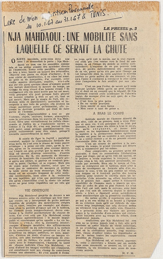 1967 - Mahdaoui et la Mobilité