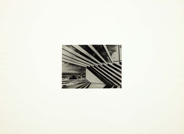 Margaret Priest Hampstead Heath - For John Constable, 1976 signed, numbered and dated '76' in pencil Etching on paper 56 x 76 cms (22 x 30 ins) From the "For John Constable" series Edition of 100, Set of 19 Published by Bernard Jacobson Ltd., London, 1976