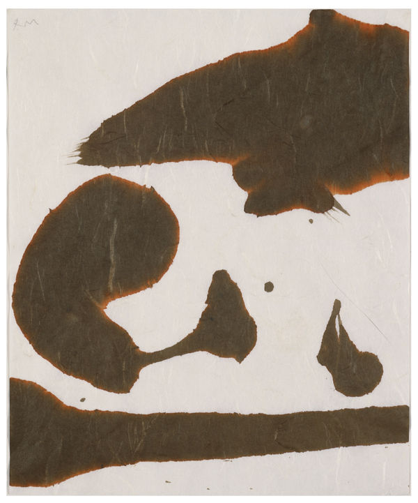 Robert Motherwell Lyric Suite, 1965 Ink on rice paper 27.9 x 22.9 cms (11 x 9 ins)