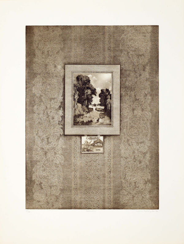 Terence Millington Calendar - For John Constable, 1976 Signed, numbered and dated '76' in pencil Etching on paper 71.1 x 54.6 cms (28 x 21 1/2 ins) From the "For John Constable" series Edition of 100, Set of 19 Published by Bernard Jacobson Ltd., London, 1976