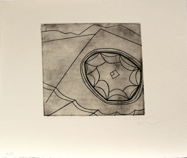 Ben Nicholson Olympic Fragment No. 1 , 1965 Etching on paper 32 x 37.5 cms (12 5/8 x 14 3/4 ins)