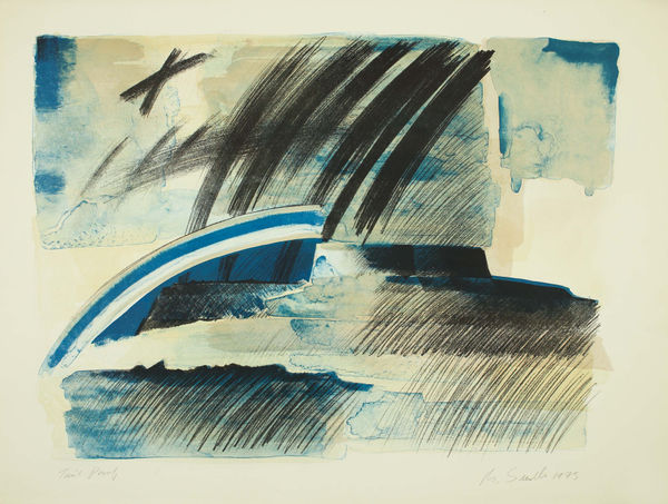 Michael Sandle For John Constable, 1976 signed, numbered and dated in pencil Lithograph on paper 71.1 x 91.4 cms (28 x 36 ins) From the "For John Constable" series Edition of 100, Set of 19 Published by Bernard Jacobson Ltd., London, 1976