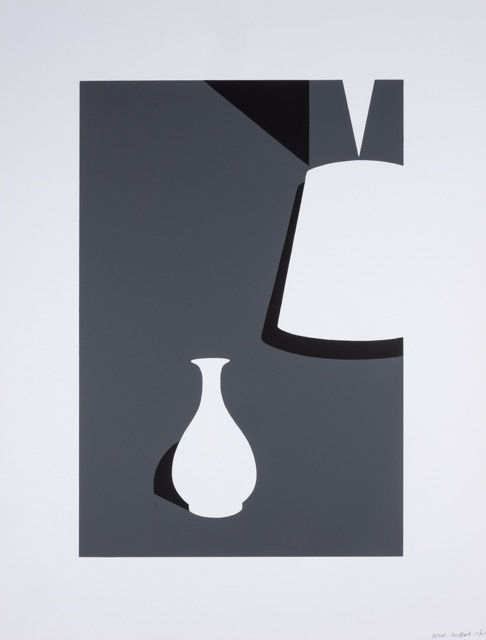 Patrick Caulfield Lamp and Lung Ch'uan Ware, 1990 Screenprint 108 x 81.3 cms (42 1/2 x 32 ins) Edition of 45