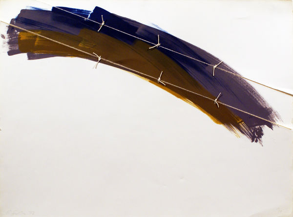 Richard Smith, Lawson Set II (purple tied in 3 sections), 1973