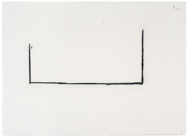Robert Motherwell Open Study No. 3, 1968 Charcoal on paper 55.88 x 77.47 cms (22 x 30 1/2 ins)