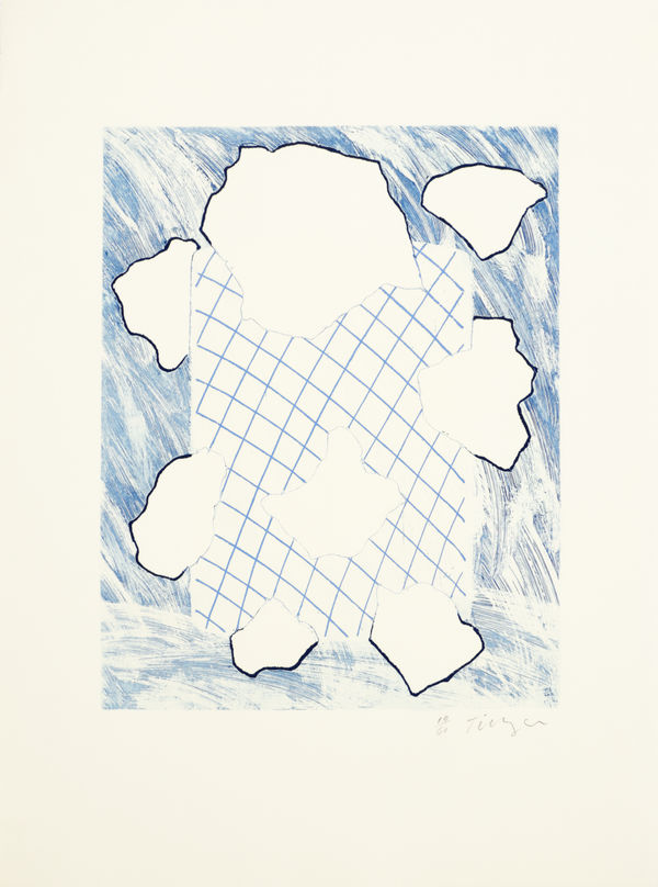 William Tillyer Miss Hanks Vase - Courthope Collection, 1977 Signed in pencil lower right (recto) Etching with aquatint on paper Paper size:: 75.6 x 56.5 cms (29 3/4 x 22 1/4 ins) EDITION 60 PROOFS 6AP 1 PP PRINTER Birgit Skiöld Print Workshop PUBLISHED BY Bernard Jacobson Ltd., London