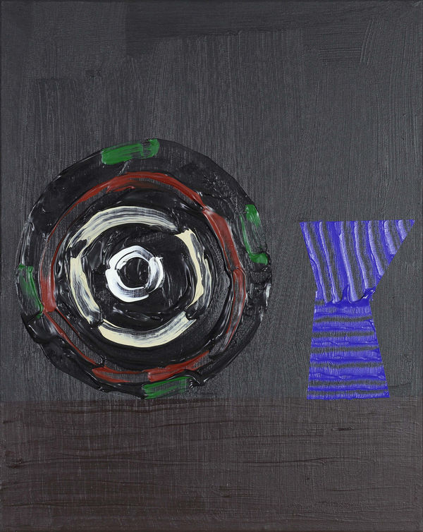 Bruce McLean Untitled, 2025 Acrylic on canvas 50.8 x 40.6 cm (20 x 16 ins)