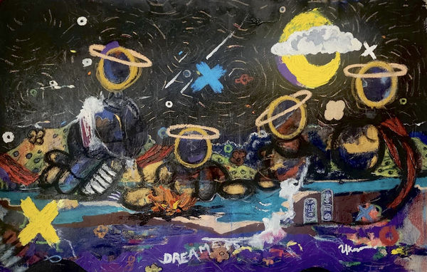 UKANDI ATSU AT THE END OF THE DAY2024Mixed Media on Canvas31.5 x 39.54 inches