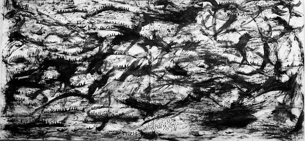 BABATUNDE ‘TRIBE’ AKANDE HARMONY BLAZE2024Acrylic and Ink on Canvas51.97 x 30.7 inches