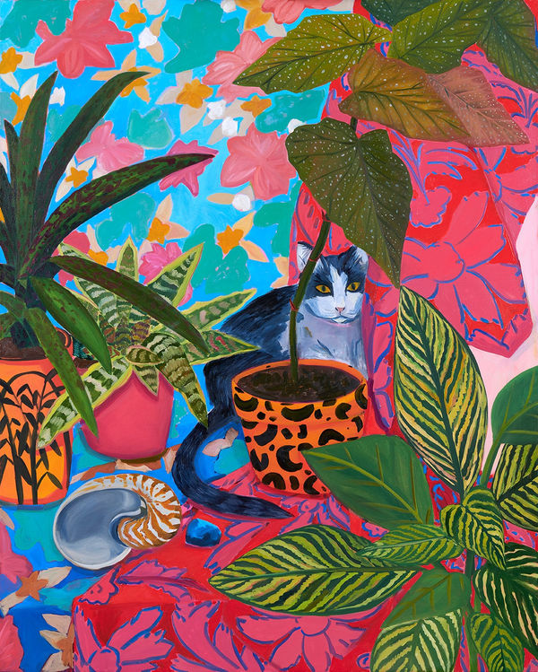 Anna Valdez, Cat in Studio Still Life, 2020