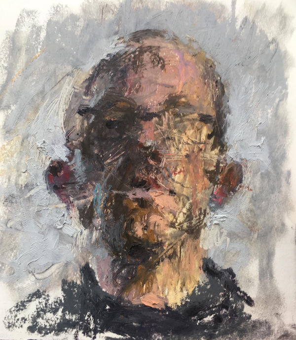 Self Portrait in Oil Pastel #1