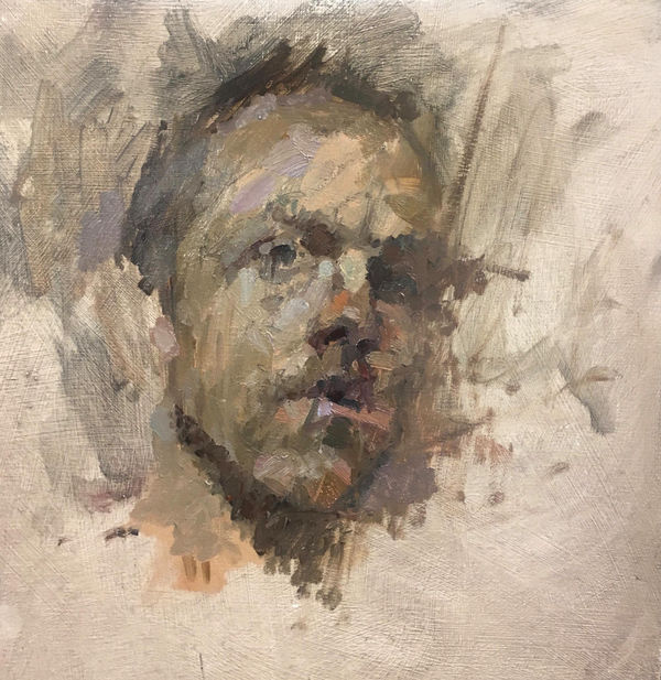 In a Hurry (Self Portrait)