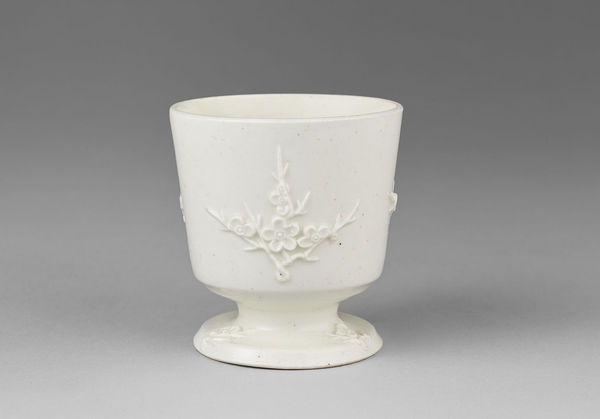 Rare Bow Goblet Of Open Slightly Everted Bucket Shape, Circa 1750