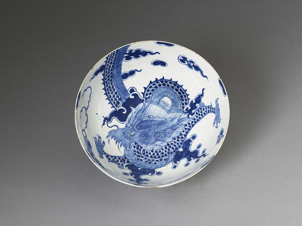 A Fine Bow ‘Dragon Pattern’ Bowl , Circa 1754-1758
