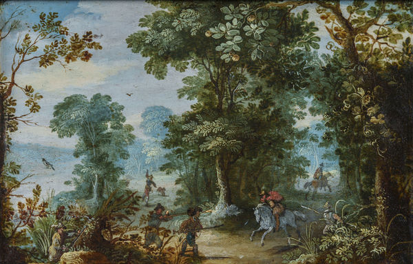 Jasper van der LAANEN. 1585 - Anvers - 1634 Scène d'embuscade