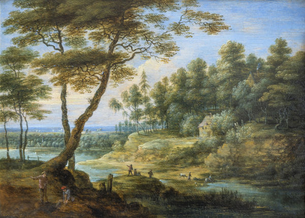Lucas van UDEN 1595 - Anvers - 1672, Paysage de marais