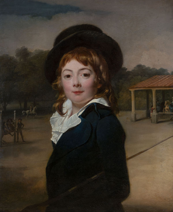 Henri Pierre DANLOUX 1753 - Paris - 1809 Portrait d'Amable de FONTANGES