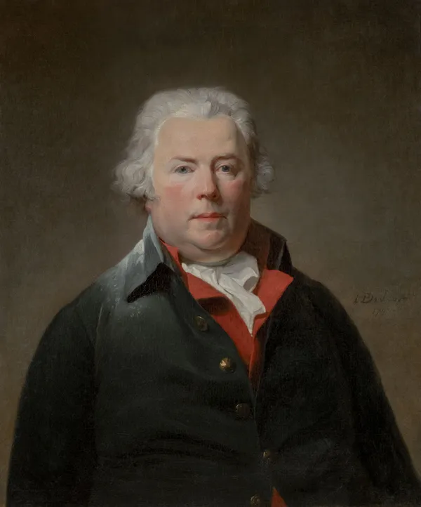 Henri Pierre DANLOUX 1753 - Paris - 1809, Portrait d'homme à la veste noire
