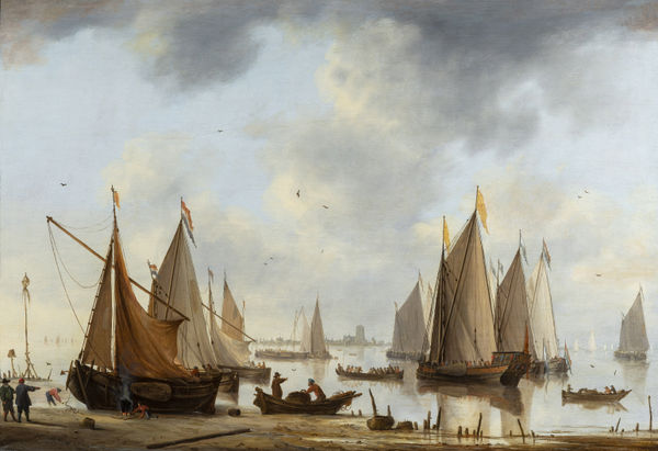 Jacob Arie BELLEVOIS The town of Dordrecht on the side of Biesbos