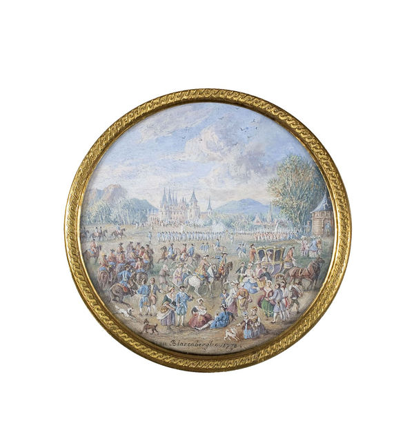 Louis Nicolas BLARENBERGHE La visite des familles sur le lieu de l'exercice militaire