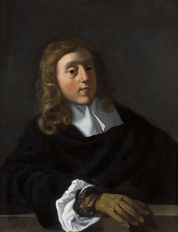 JVS Monogrammist Portrait of a man with a glove
