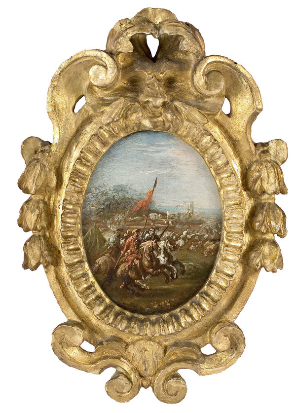 Francesco GRAZIANI Choc de cavalerie d'une paire