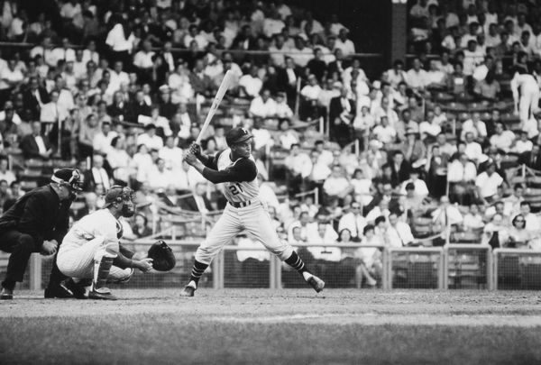 Walter Iooss, Roberto Clemente, New York, NY, 1962