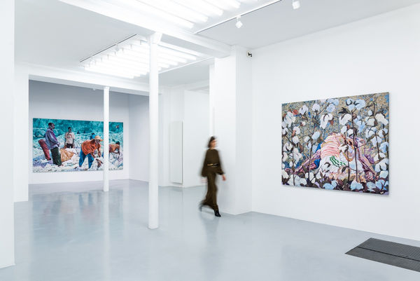 Exhibition view by Studio Vanssay of Jean David Nkot's solo show at AFIKARIS Gallery Paris