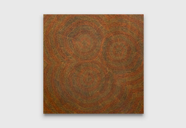 Puuni Brown Nungarrayi Kapi Tjukurrpa 3, 2023 acrylic on canvas 183 x 183 cm 72 x 72 in