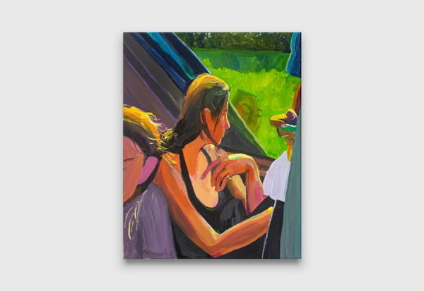 Mikey Yates Ride Home, 2023 acrylic on linen 50.5 x 39.5 cm / 19 7/8 x 15 1/2 inches 53 x 42 cm / 20 7/8 x 16 1/2 inches (framed)