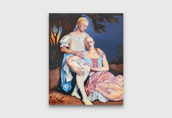 Kansas Smeaton Liam and Psalm, 2022 oil on canvas 137 x 112 cm 54 x 44 1/8 in